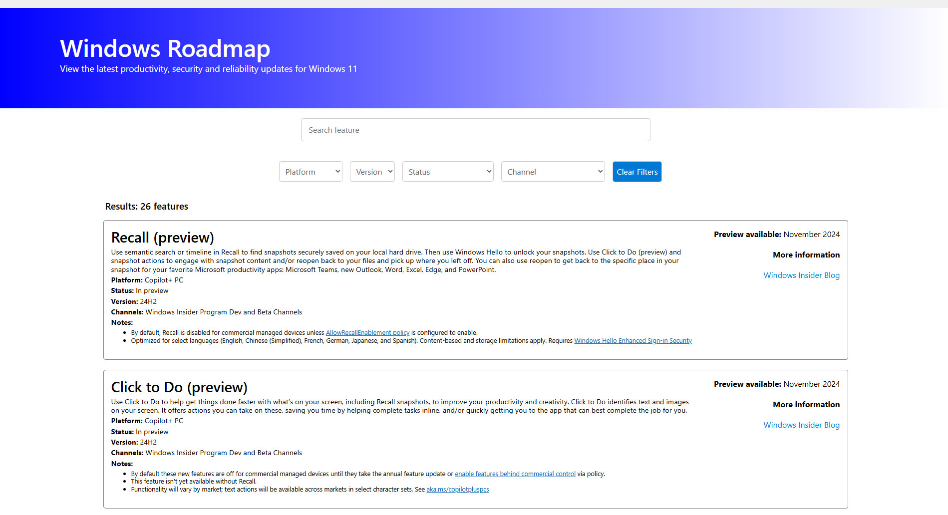 Windows 11 отримала офіційну дорожню карту — коли з'являться нові функції