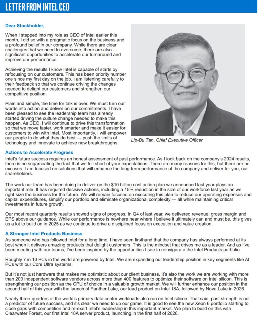 Новий голова Intel розповів, коли чекати нові процесори та взагалі не згадав відеокарти