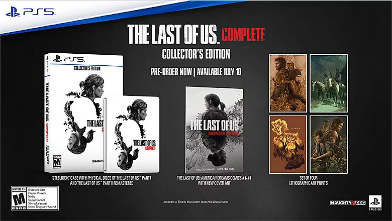 В PS Store додали видання The Last of Us Complete за ₴2 799 &mdash; колекційна версія на дисках вийде 10 липня