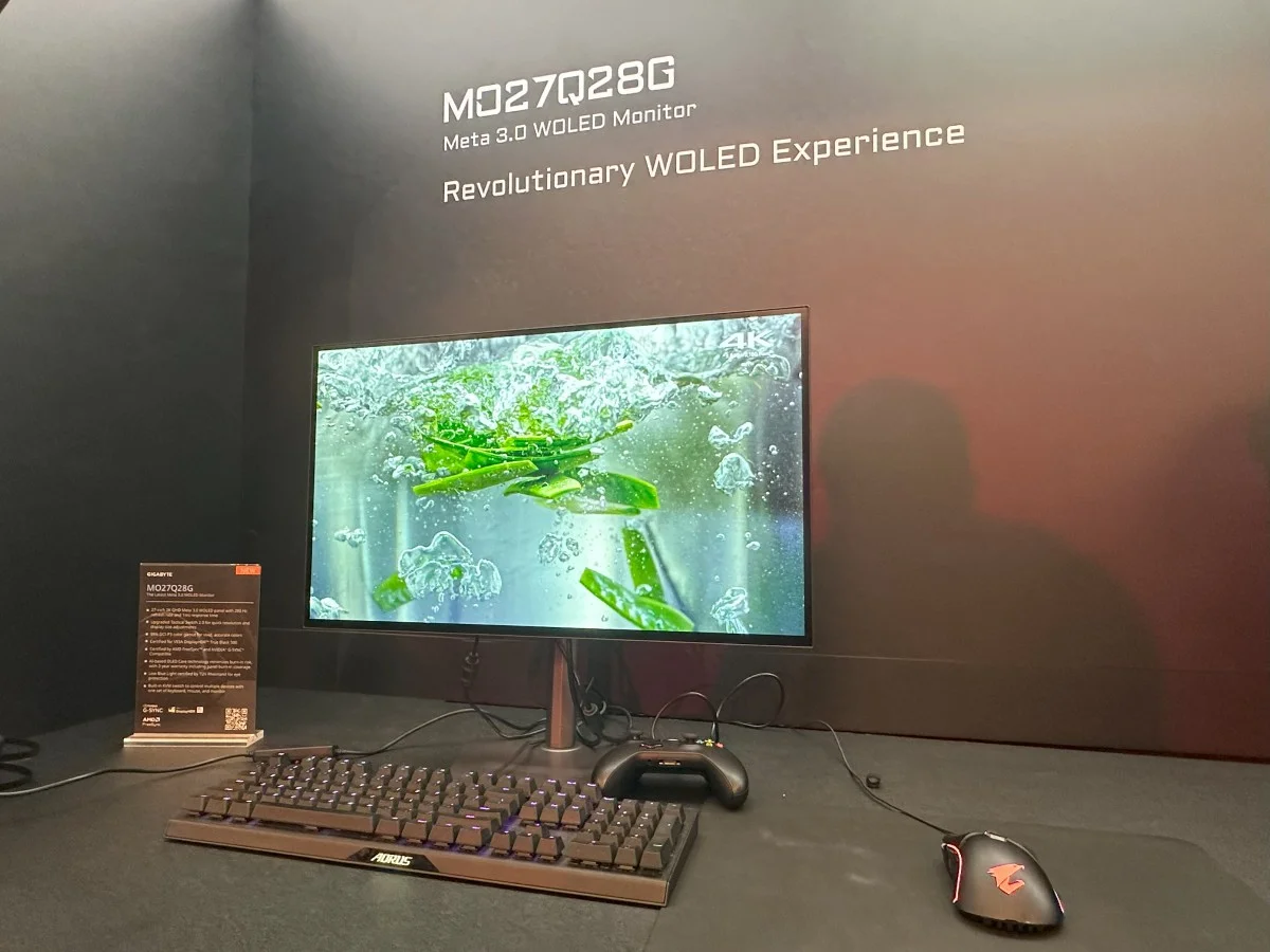 GIGABYTE представила ігрові ноутбуки з автономністю до 14 годин та монітор з Meta 3.0 WOLED панеллю