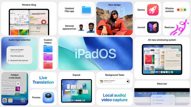 Apple iPad стає схожим на Mac — в iPadOS 26 є Menu Bar, вікна та інші покращення багатозадачності