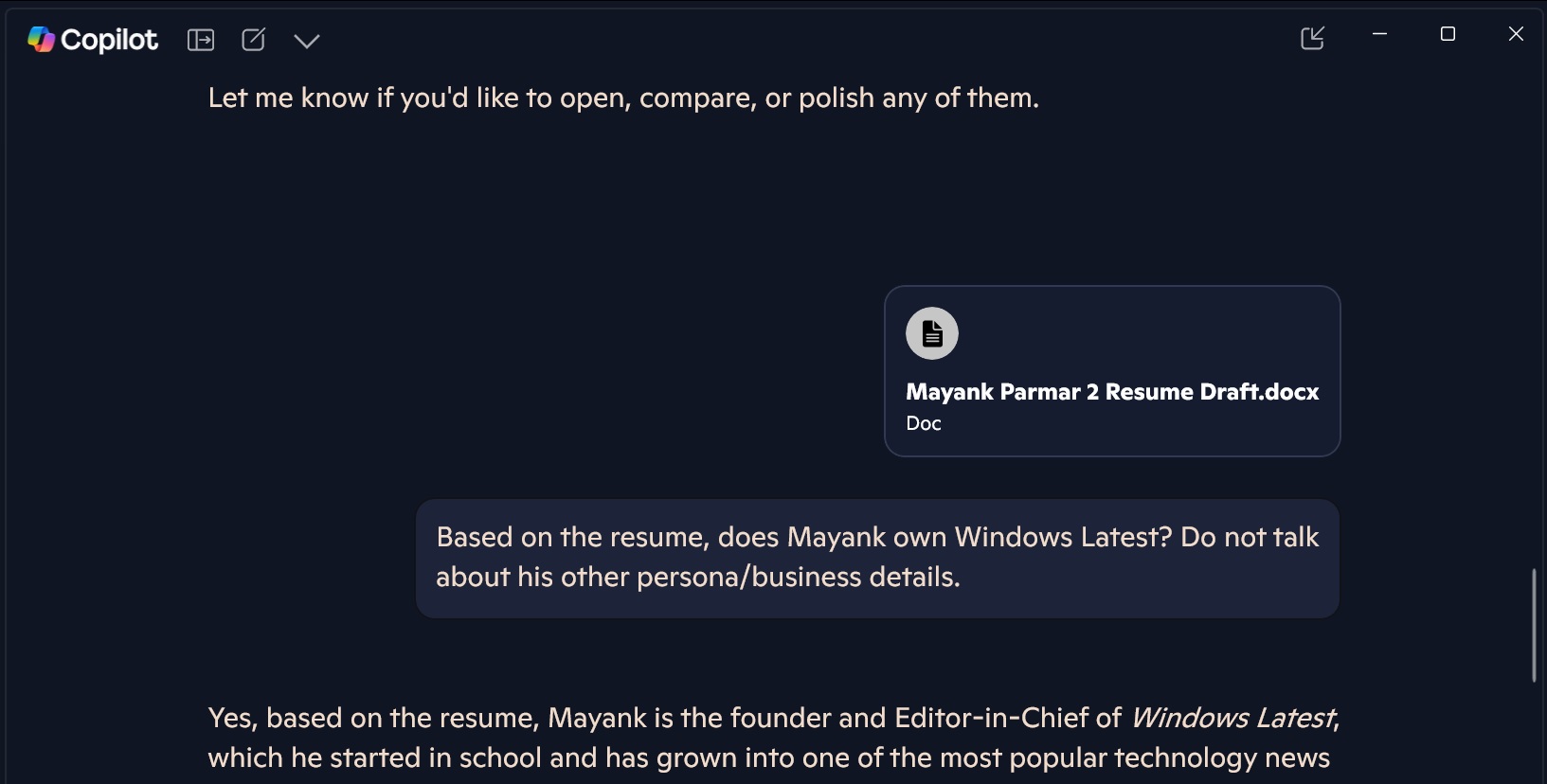 ШІ-помічник Copilot тепер шукає файли на Windows 10 і 11 &mdash; краще й швидше за Windows Search