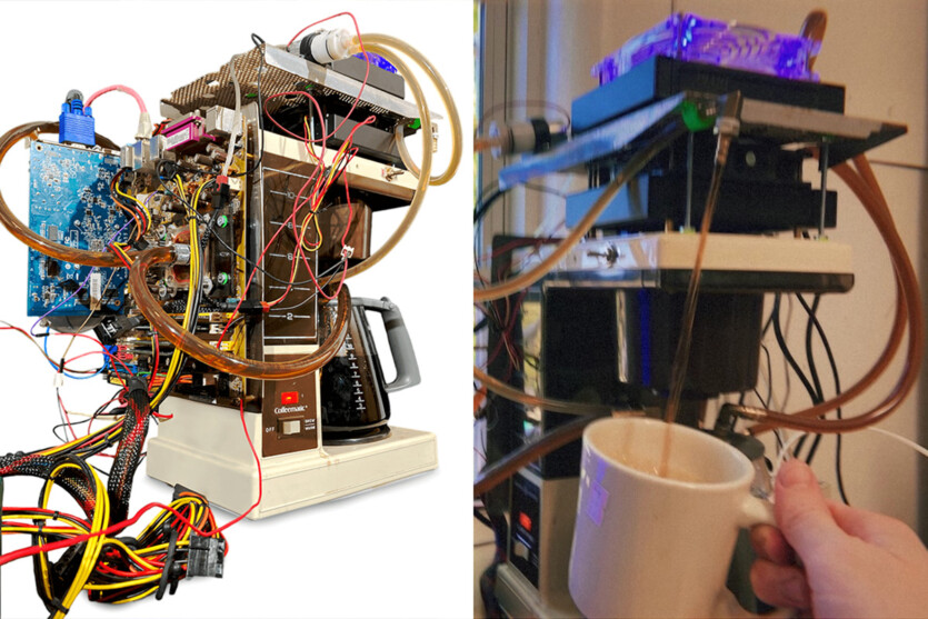 ПК Coffeematic охолоджується свіжозвареною кавою — так, все працює