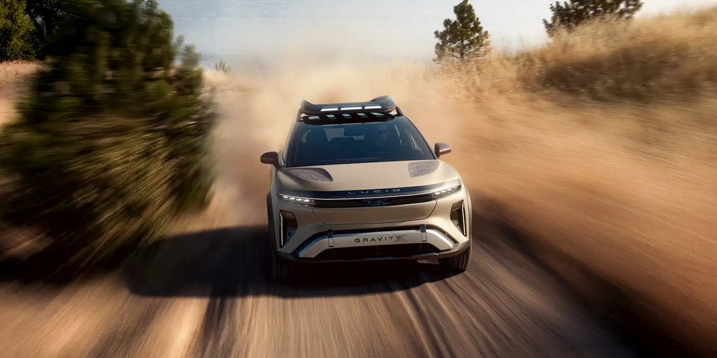 724 км на одному заряді та динаміка спорткара: представлений концепт SUV для бездоріжжя Lucid Gravity X