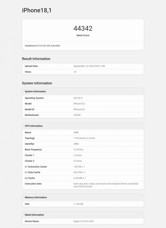 Жодних 150%: чип Apple A19 Pro лише на 17% швидший за попередника та відстає від майбутніх конкурентів