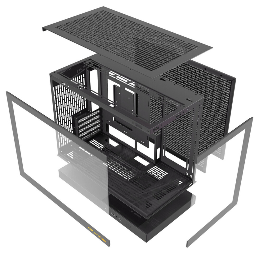 Акваріум для RTX 5090: корпус darkFlash Floatron F1 оптимізований для доступу повітря та розміщення компонентів
