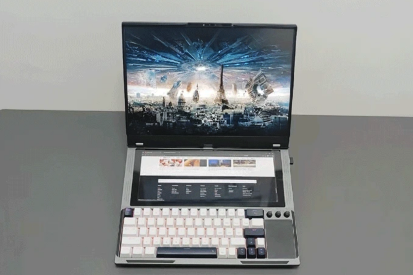 Ноутбук Krayzor має подвійний сенсорний екран, модульну відеокарту та механічну клавіатуру