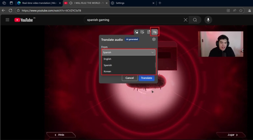 Microsoft Edge отримав голосовий переклад аудіо та відео у реальному часі &mdash; потрібно від 12 ГБ оперативної пам'яті