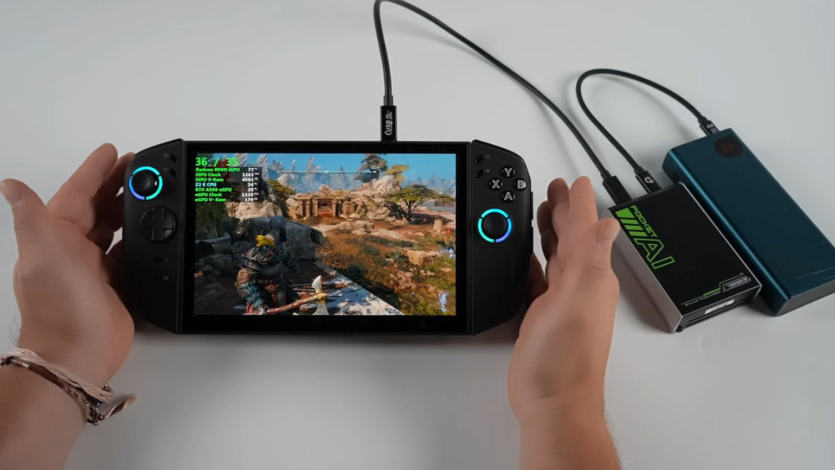 У два рази швидший Cyberpunk 2077 на Lenovo Legion Go 2: кишеньковий прискорювач ШІ як генератор кадрів