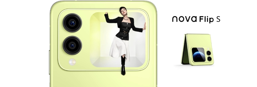 Щось яскраве в дизайні: Huawei представила nova Flip S, "розкладачку" з другим екраном