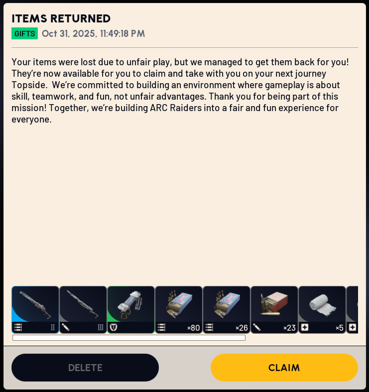 Хитрий трюк в ARC Raiders дозволяє зберегти весь лут з навчання