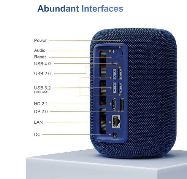 Ця колонка справді розумна: всередині GTBOX T1 є міні-ПК з AMD Ryzen 7 8745HS
