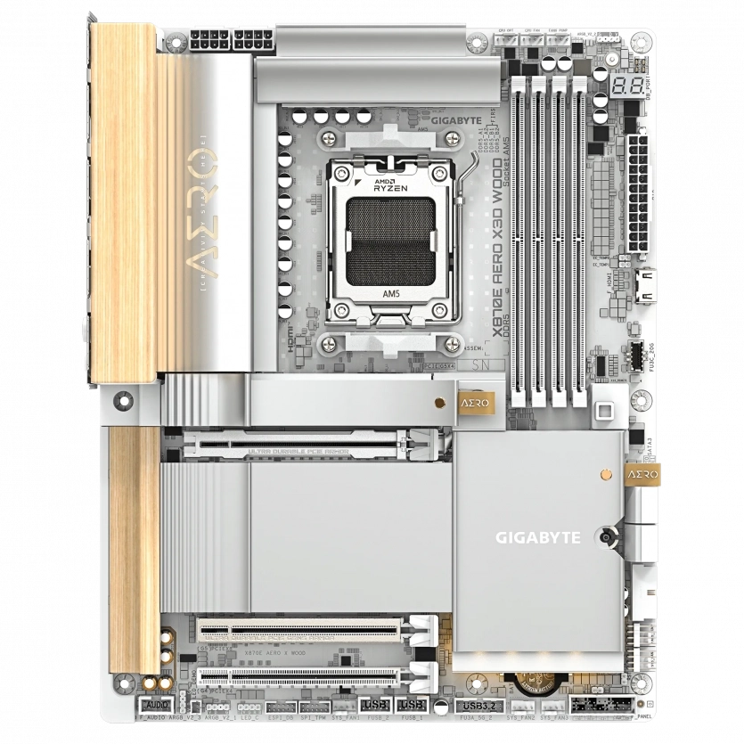 Скандинавський стиль в ПК: Gigabyte оздобила материнську плату деревом та екошкірою