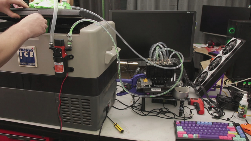 Що буде, якщо пропустити воду через теплові трубки процесорного кулера та поставити його на NVIDIA RTX 3070? Вийшло непогано