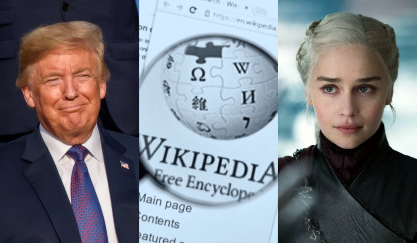 "Гра престолів", списки мертвих і Трамп: 25 найпопулярніших статей в історії Вікіпедії