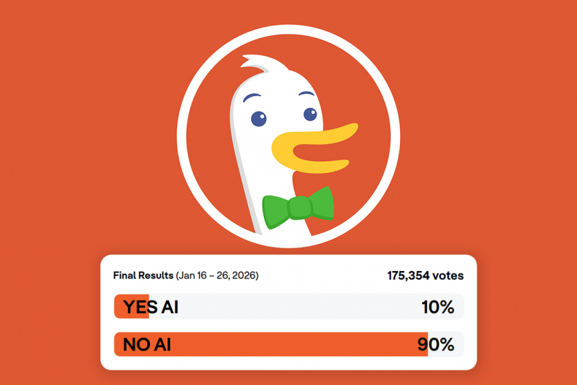 Опитування DuckDuckGo: &ldquo;Ні&rdquo; пошуку з ШІ сказали 90% зі 175 тис. користувачів браузера