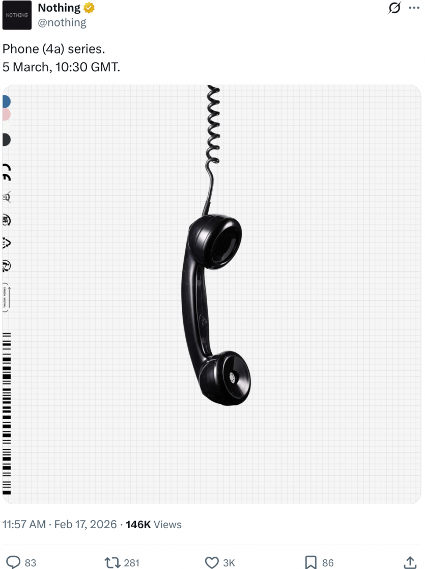 Nothing анонсувала смартфон в запрошенні на презентацію Apple: просто змінили дату і назву