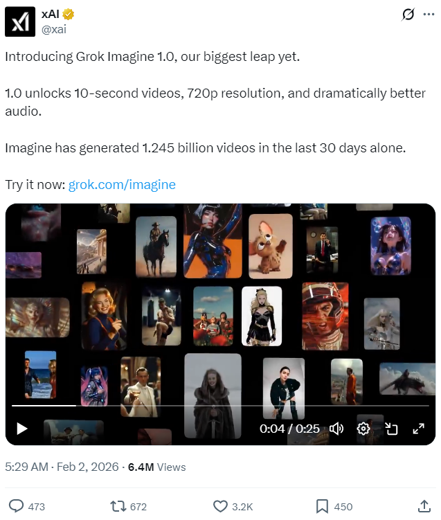 Раніше безкоштовно, тепер &mdash; $30: xAI закрила нові функції Grok Imagine для користувачів X Premium
