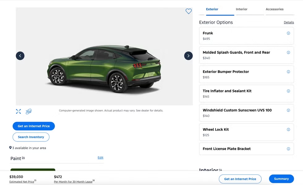 Ford тепер стягує додаткову плату за передній багажник в авто